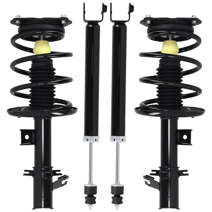 Front Rear Left + Right Suspension Shock Strut Assembly compatible for Nissan Altima 07-13