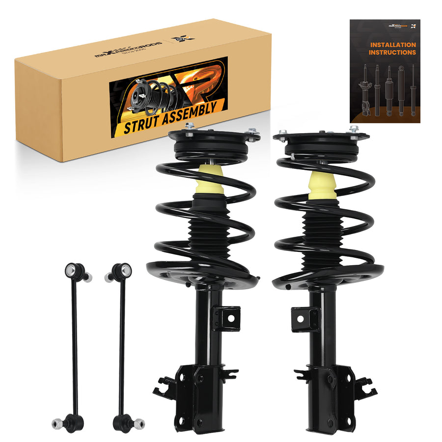 Front Struts w/ Coil Spring Assembly Sway Bars Kit compatible for Nissan Altima 2007 - 2013