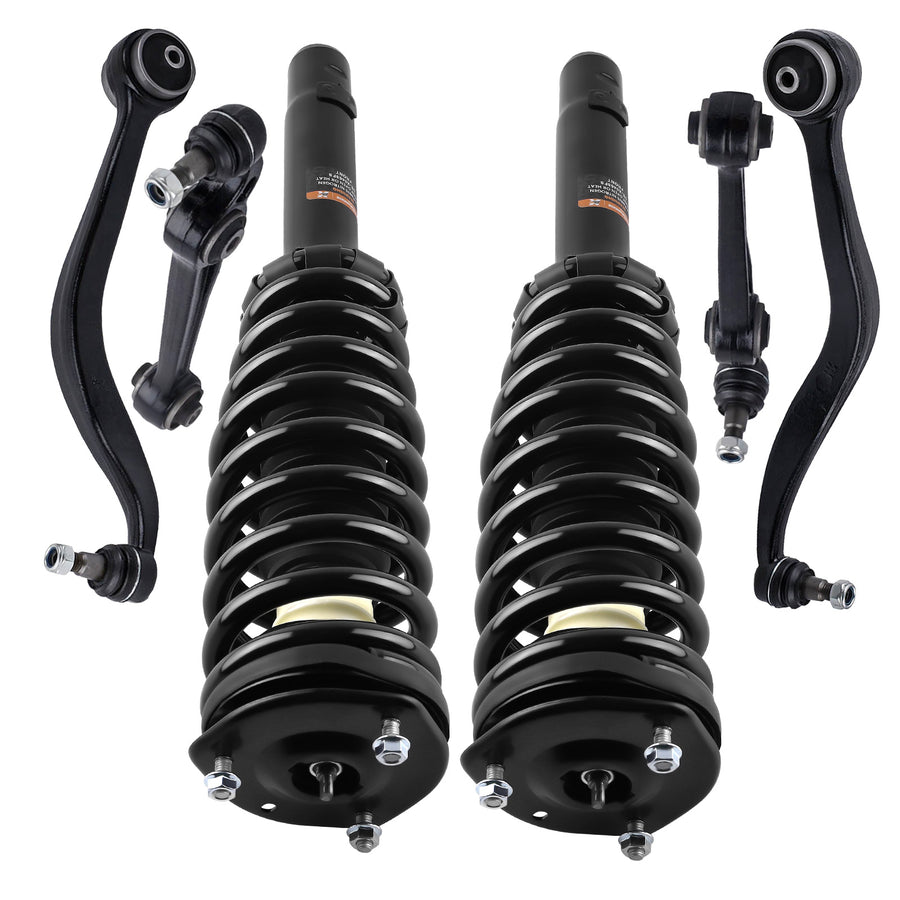 Front Complete Struts w/Coil Spring Control Arm compatible for Mercury milan 2010-2011 2.5L