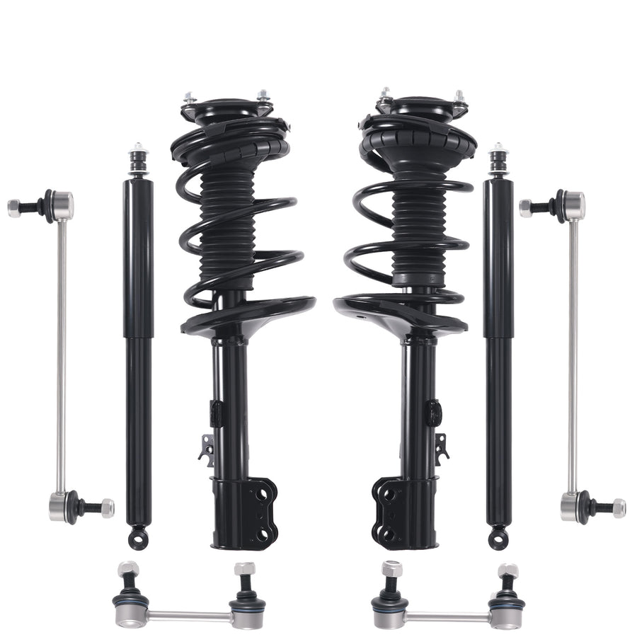 8PCS AWD Front StrutsRear Shocks Absorber Sway Bar for 2001-2005 compatible for Toyota RAV4