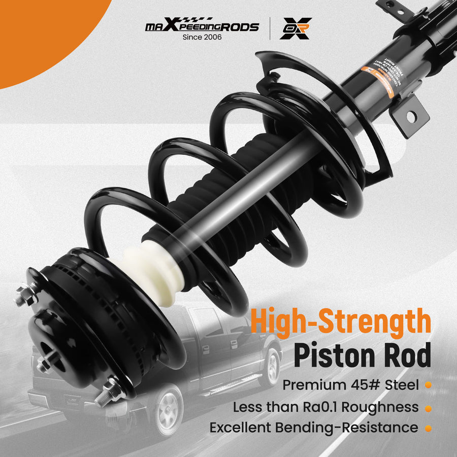 Front Suspension Struts Springs Compatible For Dodge Journey 09-2019 AWD/Compatible for FWD 172510 172509