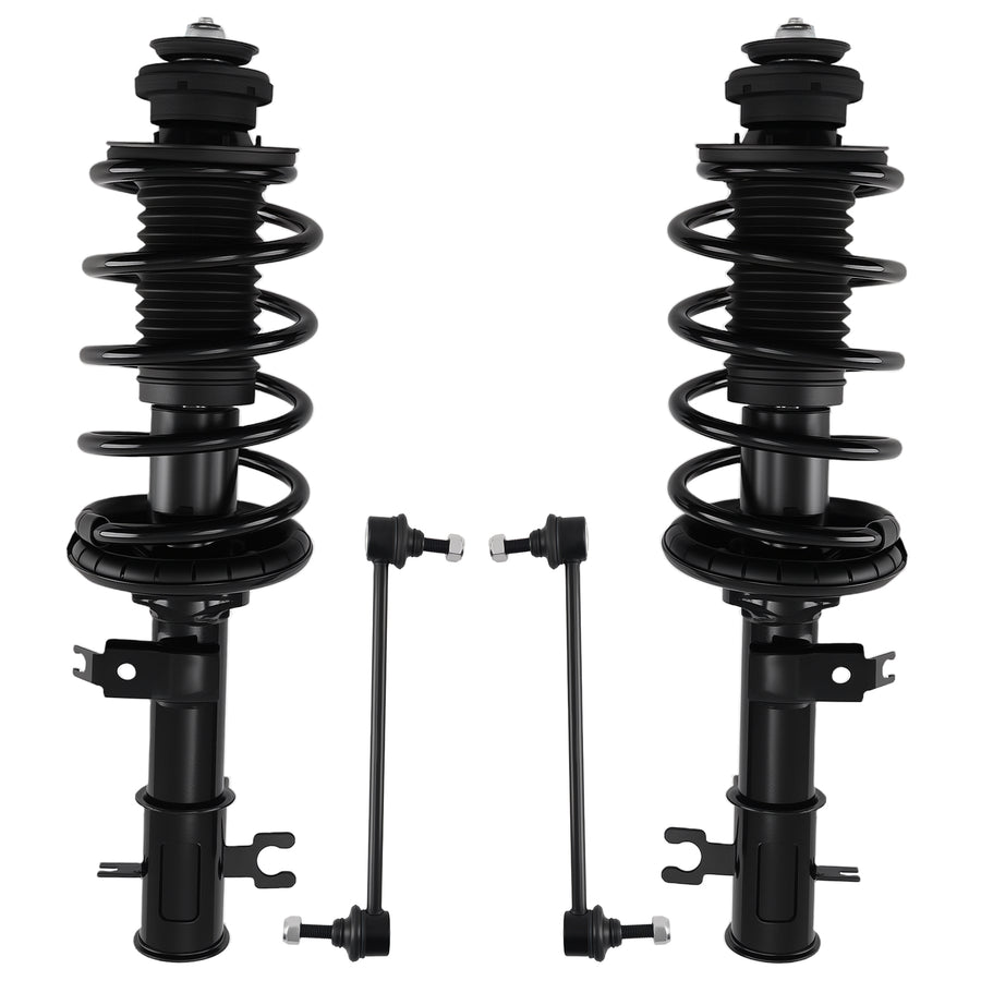 4x Front StrutsSway Bar Link Kit for 2004-11 compatible for Chevy Aveo Aveo5 compatible for Pontiac G3 Wave