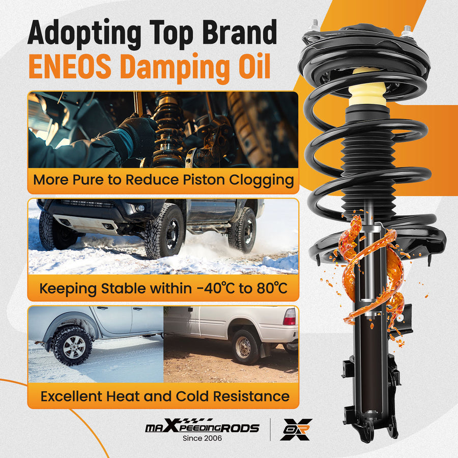 Pair Front Strut Spring Compatible For Kia Optima 2006 2007 2008 2009 2010 171136 171135