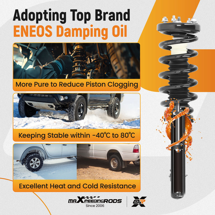 2pcs Front Struts w/Coil Springs Assembliy compatible for Acura TSX 2009 2010 2011 2012
