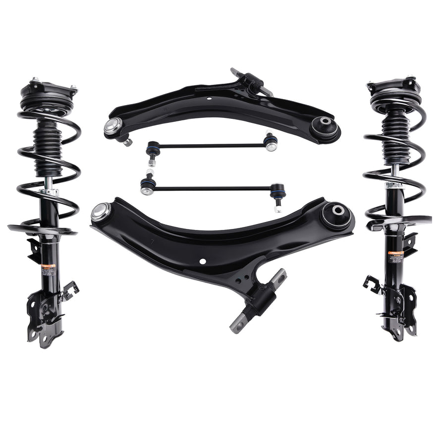 Front Struts + Control Arms compatible for Nissan Rogue 2012-13 Select 14-15