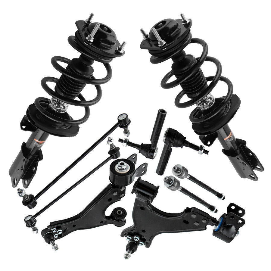 Front Struts Control Arms Kit for 13-16 compatible for GMC Acadia Traverse compatible for Buick Enclave 172949