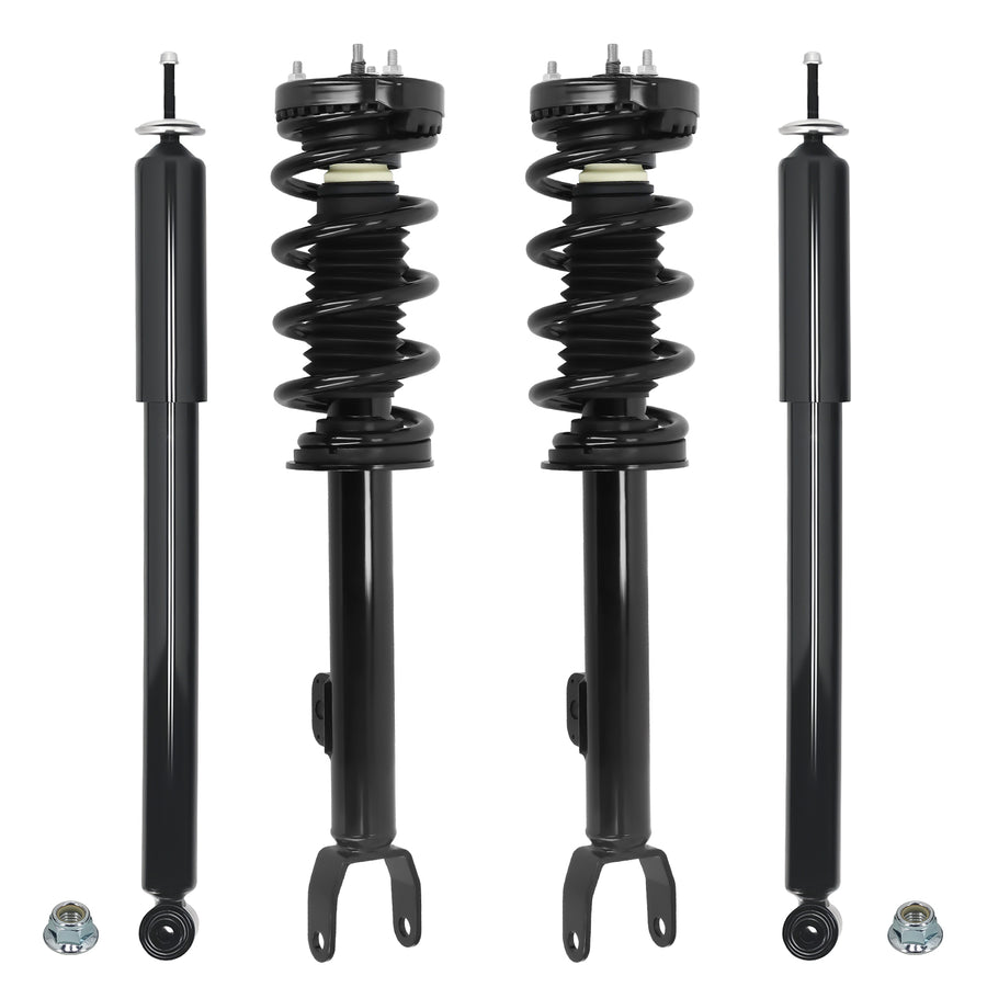 4pcs Rear Front Struts Assembly compatible for Dodge Charger 2011-2021 SE R/T RWD