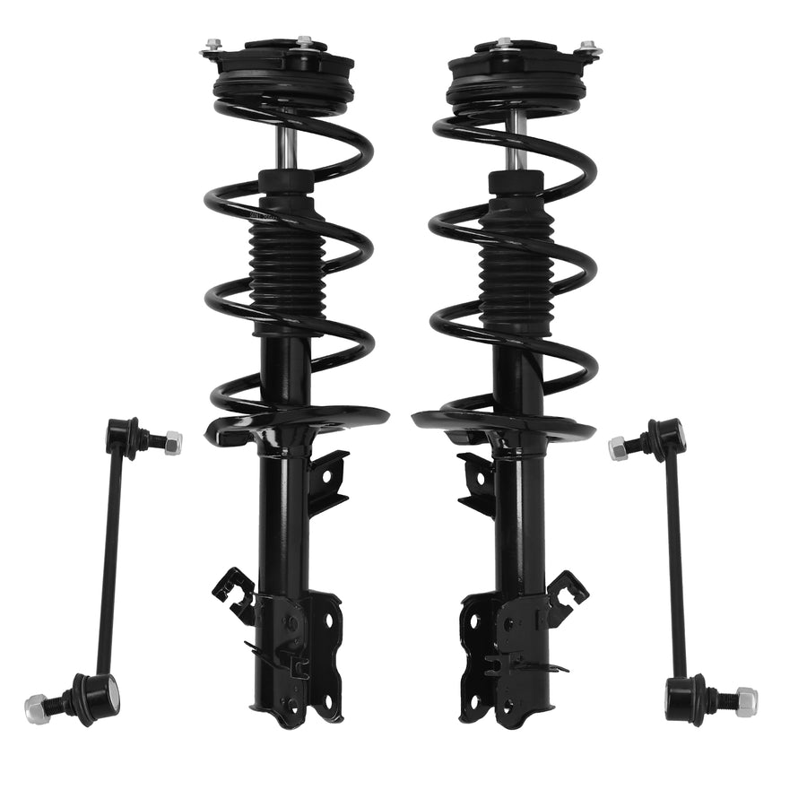Compatible for FWD Front Complete Struts w/ Coil Spring Sway Bars Kit compatible for Nissan Rogue Select