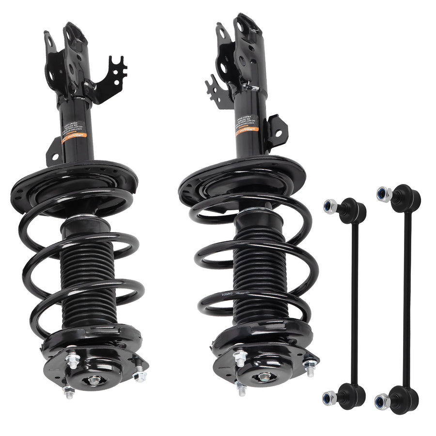 Front Struts w/Sway Bar Links compatible for Toyota Camry 2012-2017 2.5L