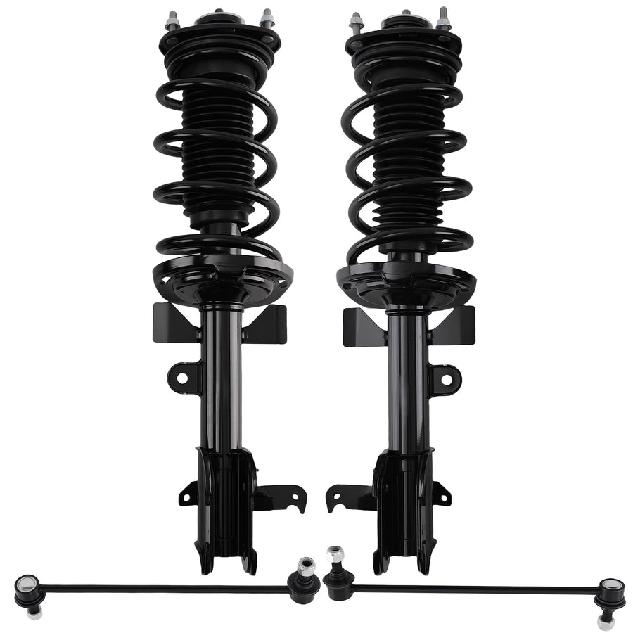 Front Struts w/Coil Spring Assembly Sway Bars Links for 2011 2012 compatible for Honda Odyssey