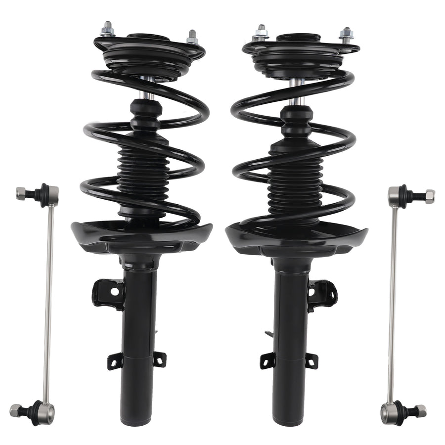 4Pcs Front Struts & Sway Bar Link compatible for Honda Accord 2.4L 2013-2017