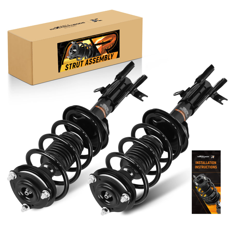 2x Front Complete Struts Shocks w/ Spring For 2013 2014 2015 compatible for Honda Civic 1.8L