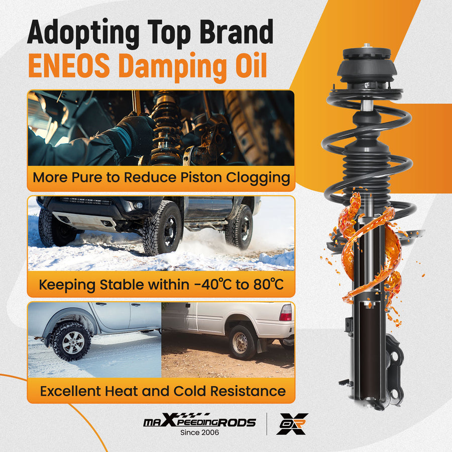 Front Strut Spring Assembly compatible for Kia Rio 2012-2017 172707