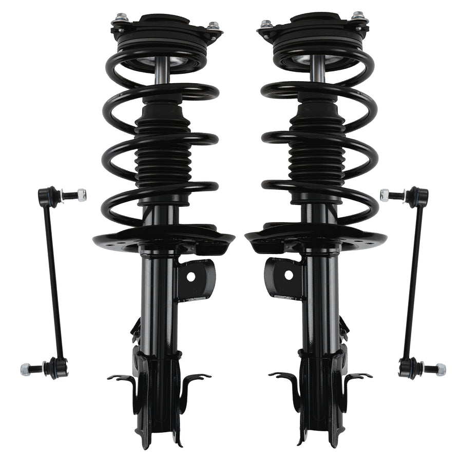 4pcs Complete Front Struts AbsorbersSway Bar compatible for Nissan Sentra 2014-2019 NEW