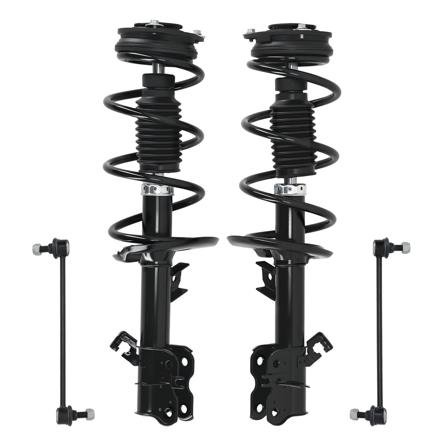 AWD Front Struts w/Coil Spring Assembly Sway Bars Kit for 2008-2012 compatible for Nissan Rogue