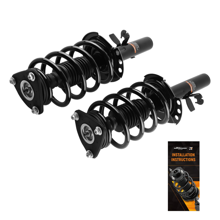 Front Complete Struts w/ Coil Spring Assembly Compatible for Ford Transit Connect 2014-2016