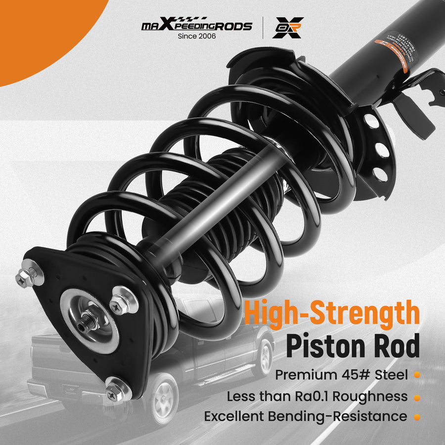 Front Complete Struts w/ Coil Spring Assembly Compatible for Ford Transit Connect 2014-2016