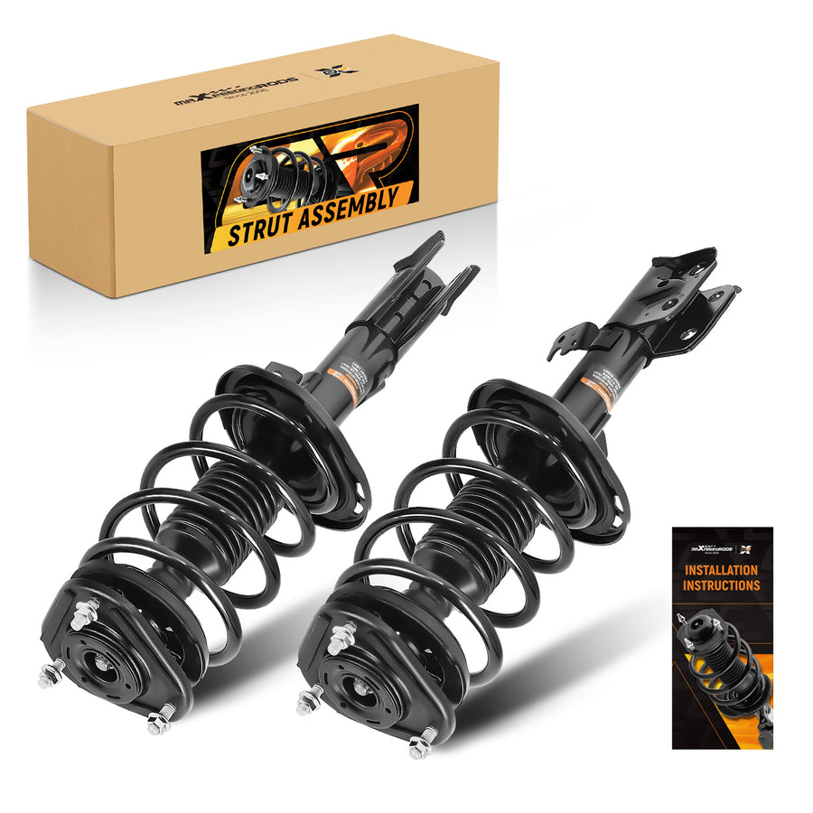 8pc Front Struts w/ Coil Spring + Lower Control Arm compatible for Toyota Corolla 2014-2019