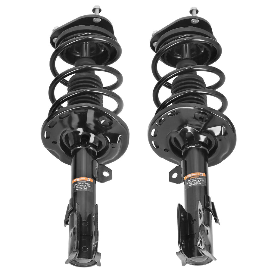 8pc Front Struts w/ Coil Spring + Lower Control Arm compatible for Toyota Corolla 2014-2019