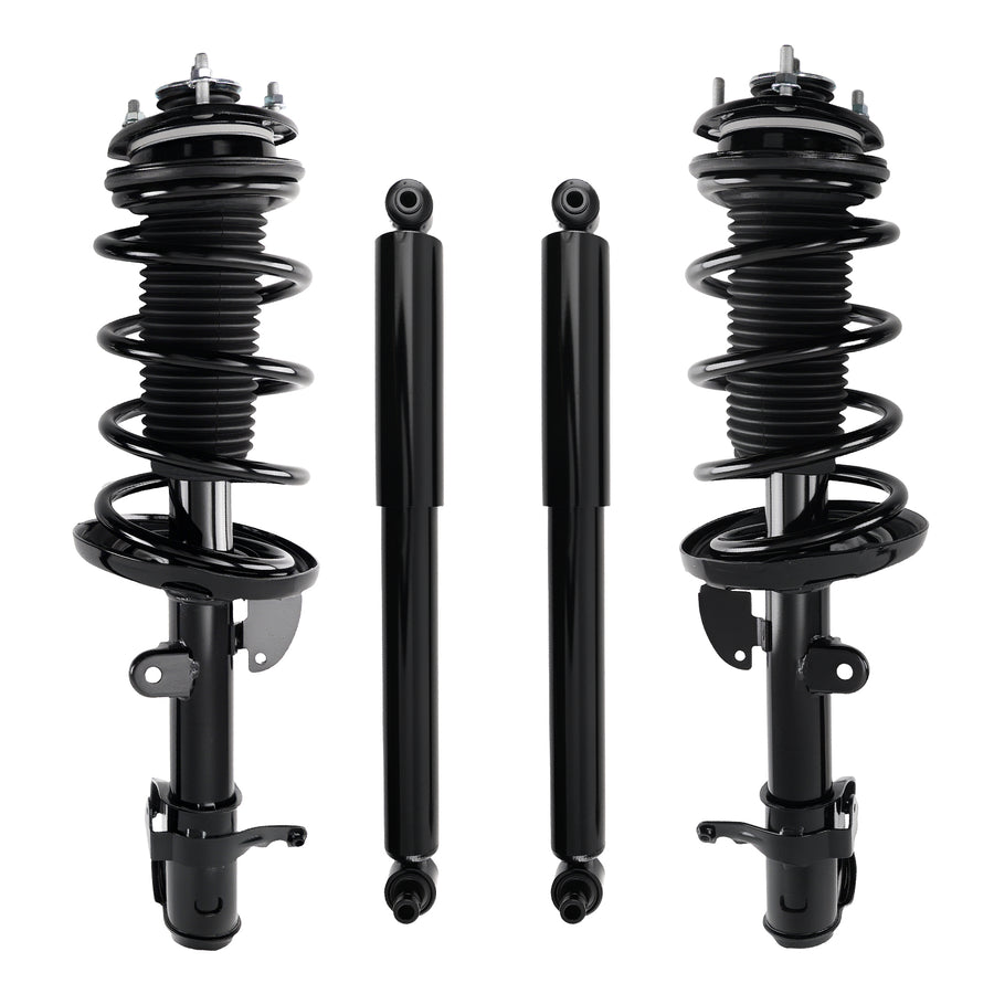 Front Complete Struts w/Spring Rear Shocks compatible for Acura MDX 2007-2013 ZDX 2010-2013
