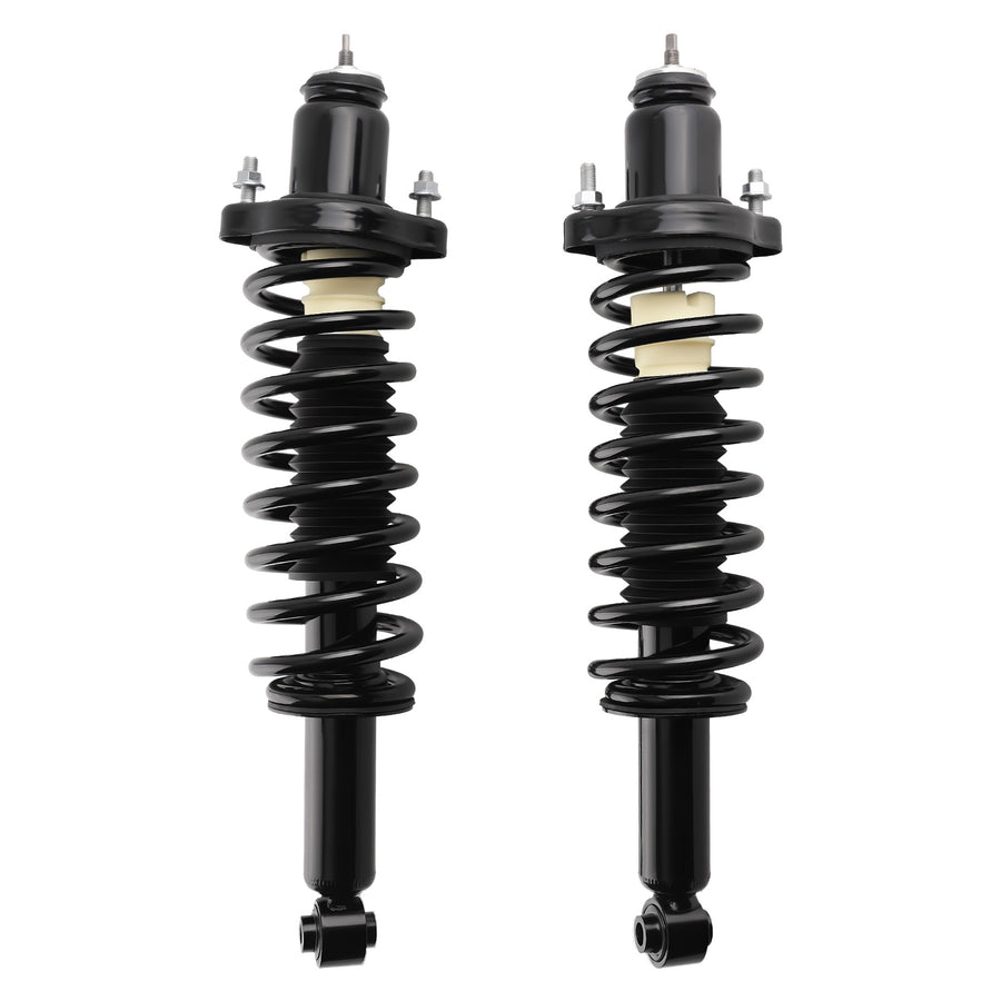 Pair Complete Rear Strut w/ Coil Spring Assembly compatible for Jeep Patriot 2011-2017 compatible for FWD