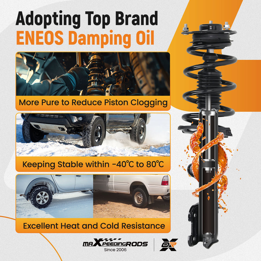 Front Suspension Shock Absorber compatible for Kia Sorento 2011 2012 2013 172713 172712