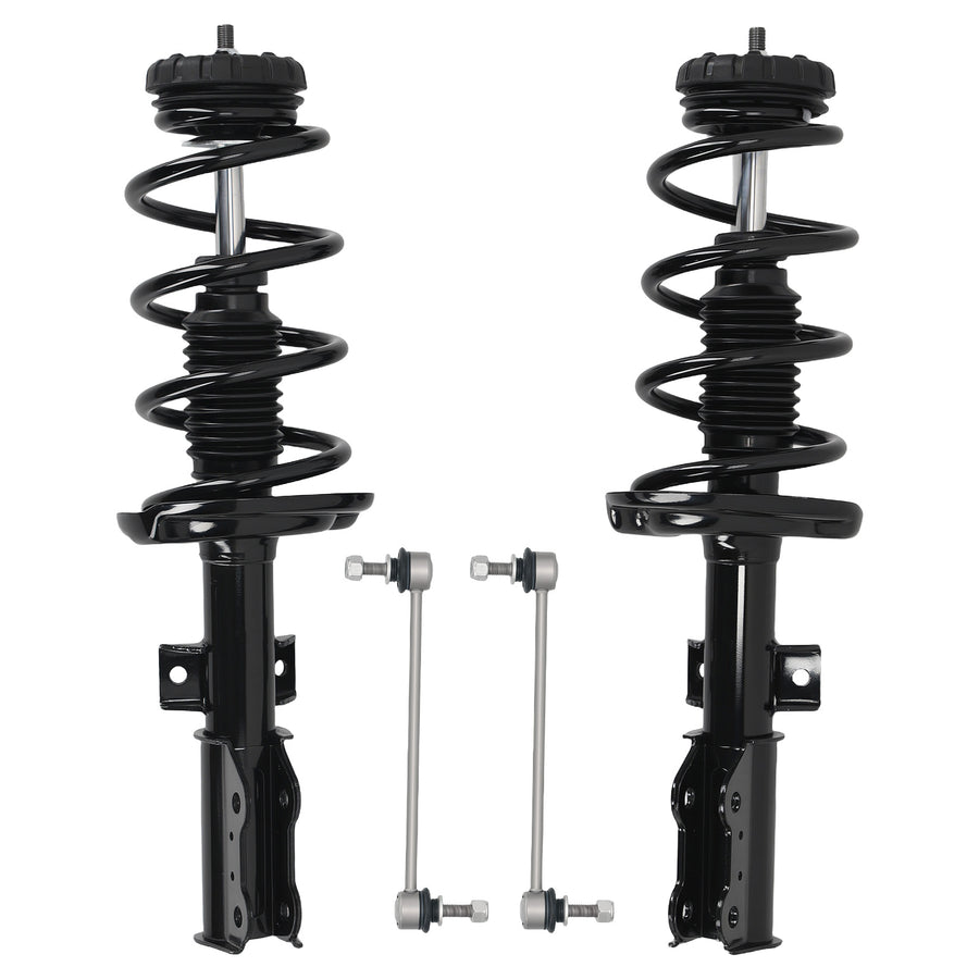 4PC Front Struts Coil Spring Assembly Sway Bars Links for 2010-2016 compatible for Cadillac SRX