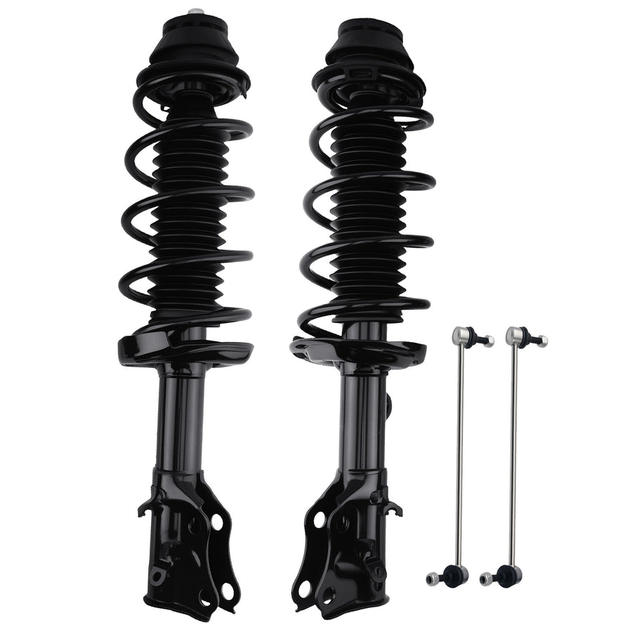 AWD Front Struts w/ Coil Spring Sway Bar Links Kit for 2016 - 2020 compatible for Honda HR-V