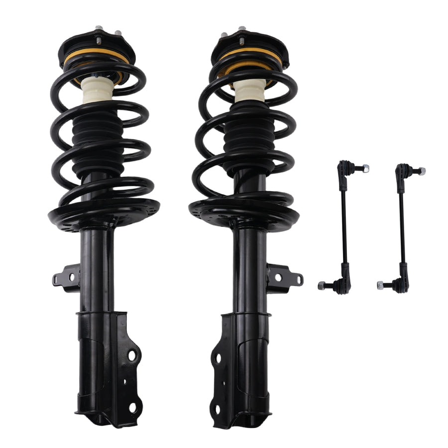 4PC Front Struts w/ Sway Bar Assembly compatible for Chevy Traverse compatible for Buick Enclave 2018-2021