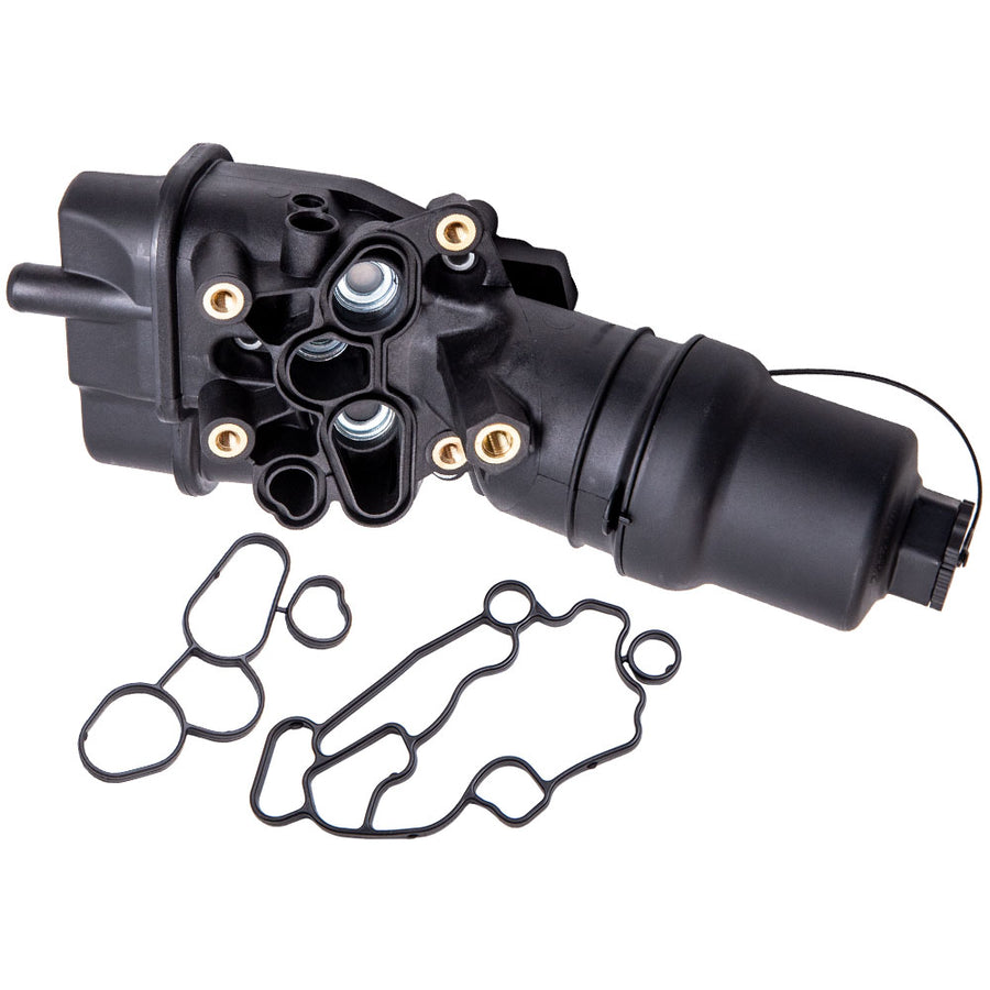 Oil Filter Housing w/ Gasket compatible for Audi A3 8P 2.0 FSi 2003-2013 BVZ, BLY, BVX,BVY