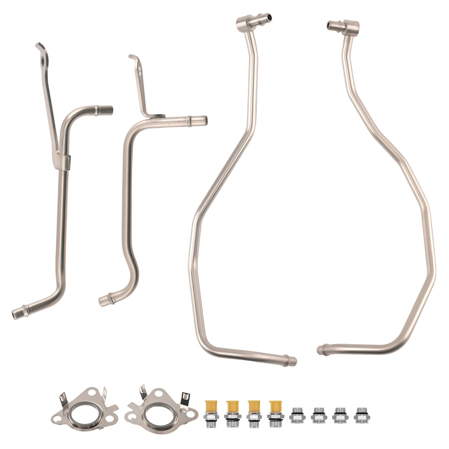 Turbocharger Coolant Line compatible for Ford 3.5L F150 Transit-250 350 150 Expedition 3.5L