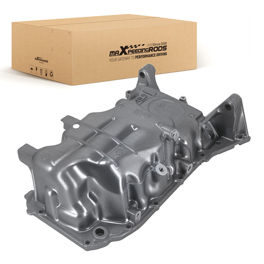 Lower Engine Oil Pan compatible for Honda Fit 2015-2018 L4 1.5L Aluminium New