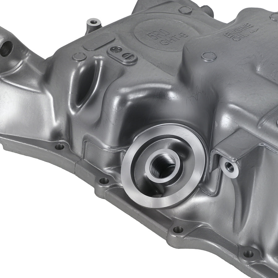 Lower Engine Oil Pan compatible for Honda Fit 2015-2018 L4 1.5L Aluminium New
