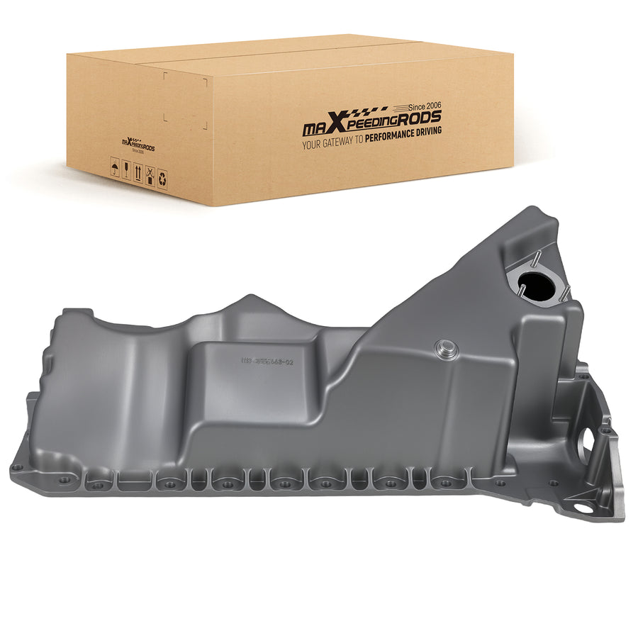 Engine Oil Pan compatible for BMW 535i 640i 740i F10 F12 F01 11137556663 Aluminium BMP17A