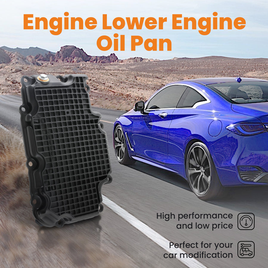 New Engine Oil Pan Lower compatible for Infiniti Q50 Q60 2017-2022 3.0L V6 RWD 111105CA2A