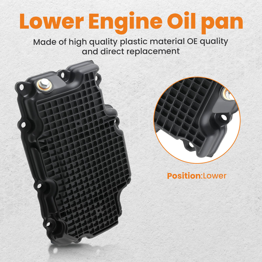 New Engine Oil Pan Lower compatible for Infiniti Q50 Q60 2017-2022 3.0L V6 RWD 111105CA2A