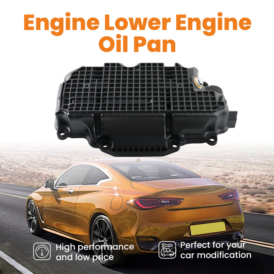 Engine Oil Pan Fit ForInfiniti Q50 Q60 3.0L 2016-2022 11110-5CB2B 11110-5CB1B