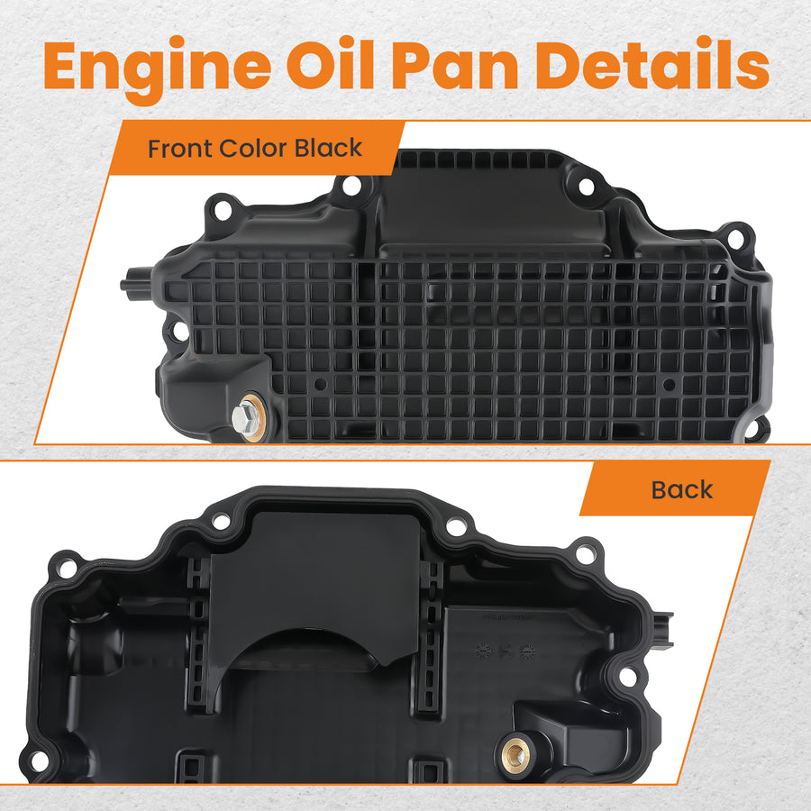 Engine Oil Pan Fit ForInfiniti Q50 Q60 3.0L 2016-2022 11110-5CB2B 11110-5CB1B