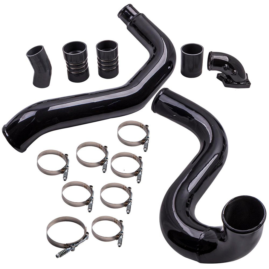 Intercooler Pipe TubeIntake Elbow Kit compatible for Ford F250 2003-07 6.0L Turbo Diesel