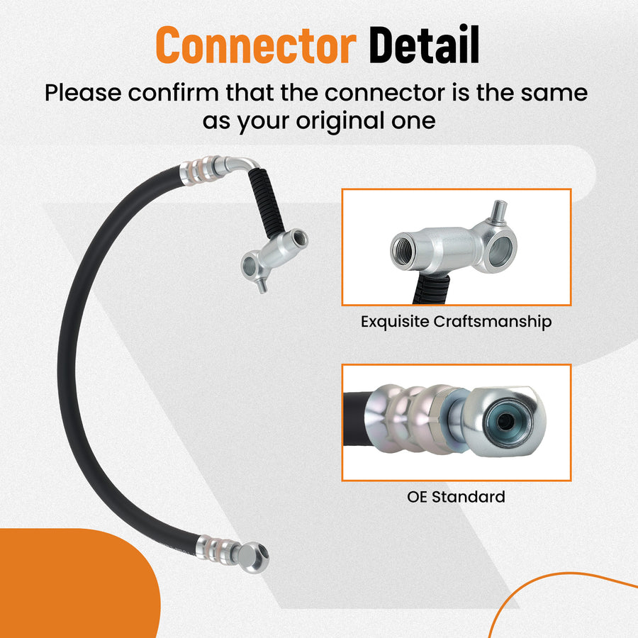 Power Steering Pressure Line Hose compatible for Infiniti QX56 compatible for Nissan Titan Armada new