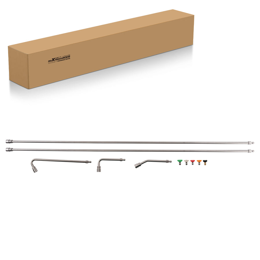 120 Pressure Washer Extension Rod with 3 Curved Wands5 Nozzle Tips