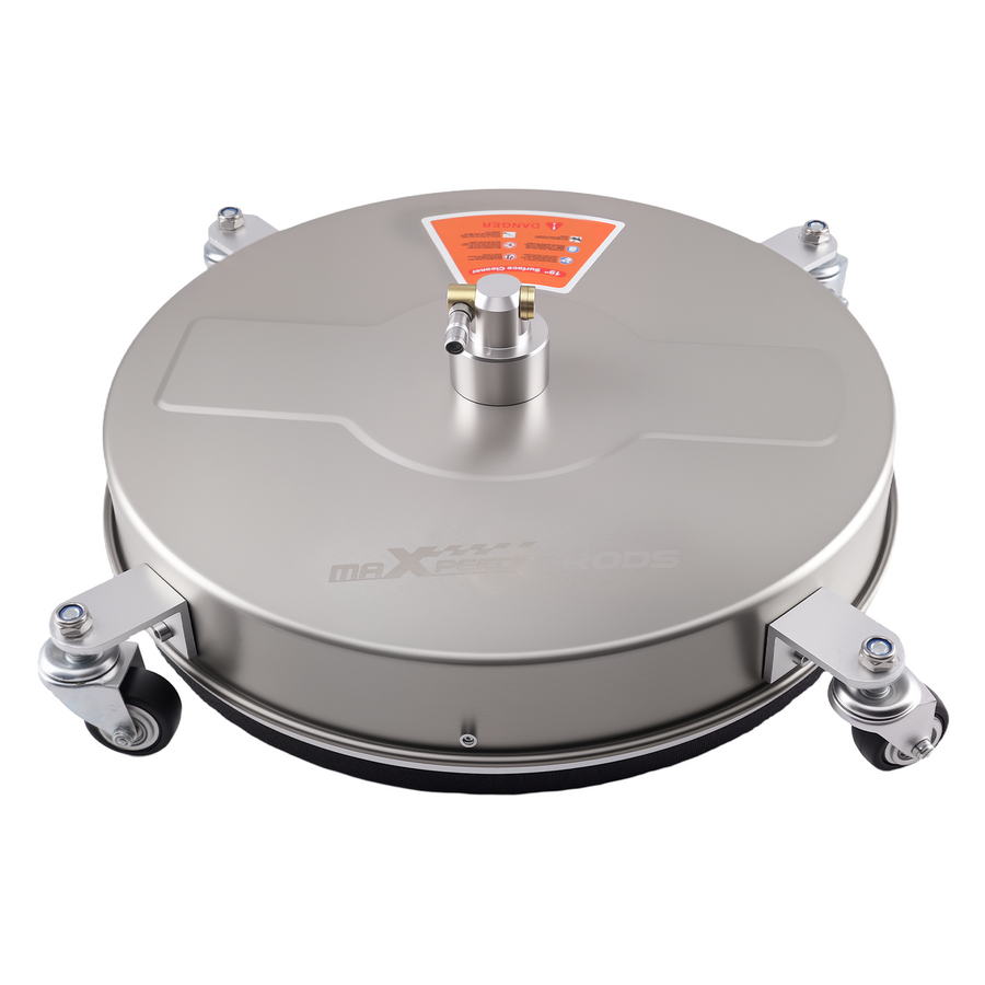 19 Inch Pressure Washer Surface Cleaner 4200 PSI Stainless 1/4 Plug Wheels