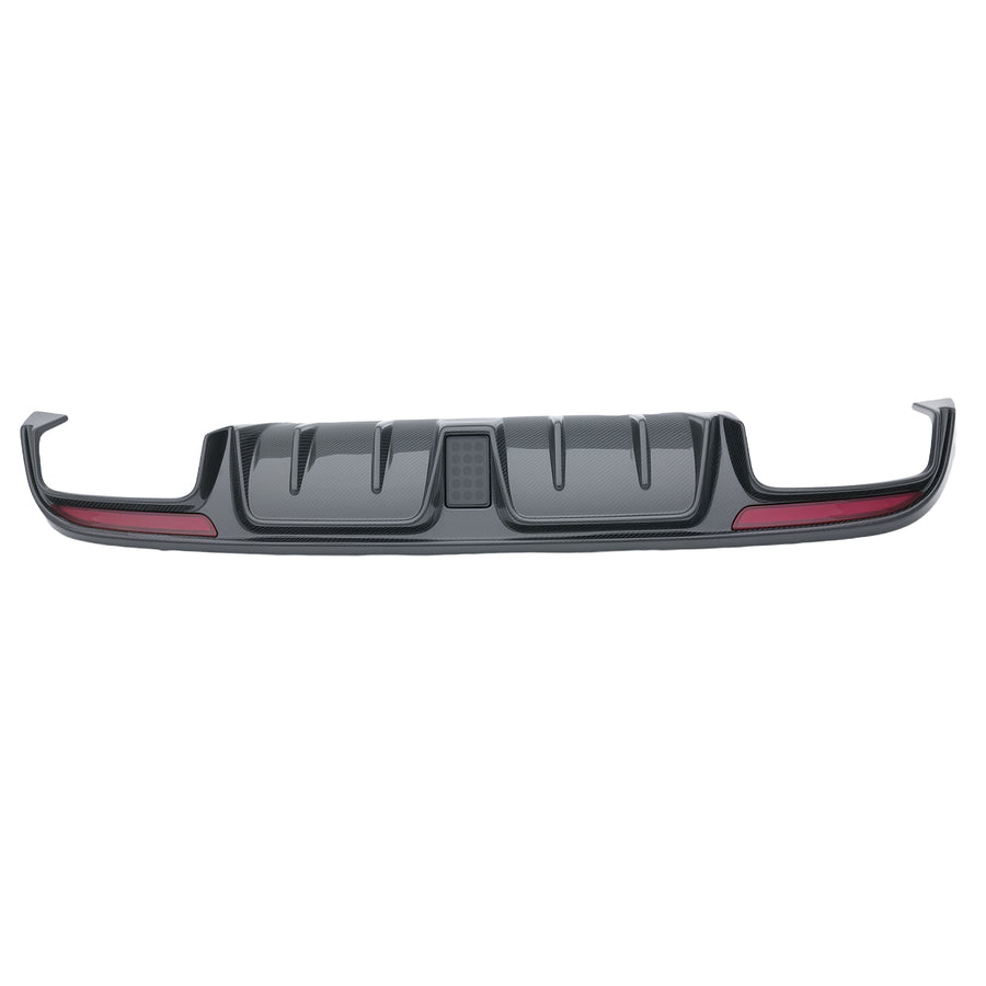 B Style Carbon Fibre Rear Bumper Lip compatible for Mercedes C180 C250 2015-2021