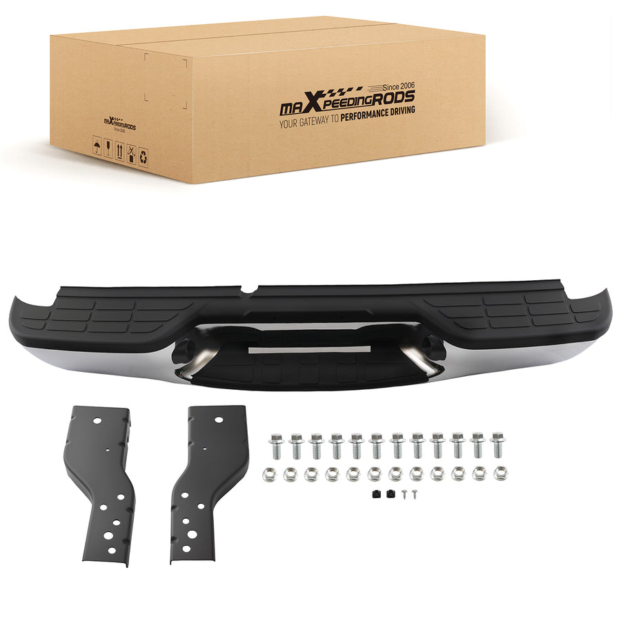 Chrome Bolt-On Rear Bumper compatible for Chevrolet S10 98-04 GM1101102 Steel