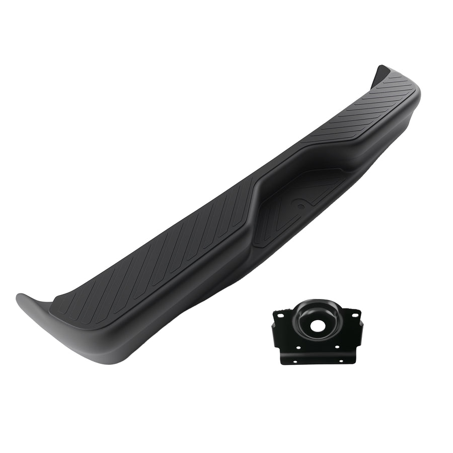 Black Rear Steel Bumper compatible for Ford E-150 E-250 E-350 1992-14 FO1103203