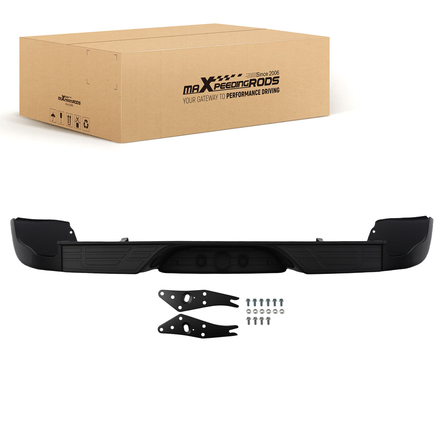 Black Steel Rear Bumper compatible for Toyota Tacoma 2005-2015 5215904020 Direct Fit