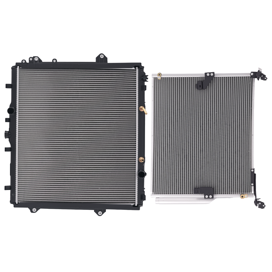 Aluminium RadiatorAC Condenser Assembly compatible for Toyota 4Runner V6 4.0L 2010-2020