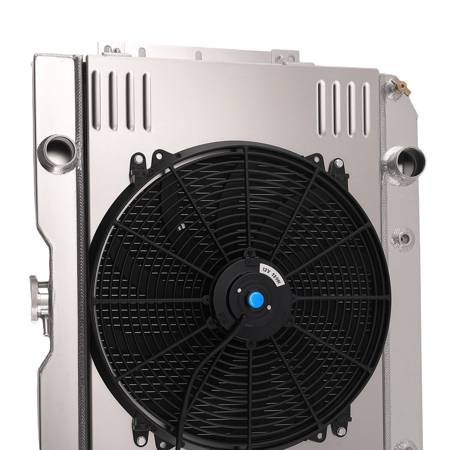 Aluminium 3 Row Radiator Fan Shroud Kit compatible for Chevy Impala 1959-1963 CU281