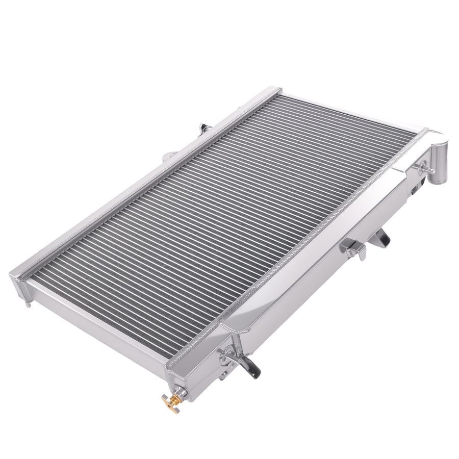 2 Row Aluminium Radiator Assembly compatible for Subaru Impreza WRX STI 2.5L 2004-2007
