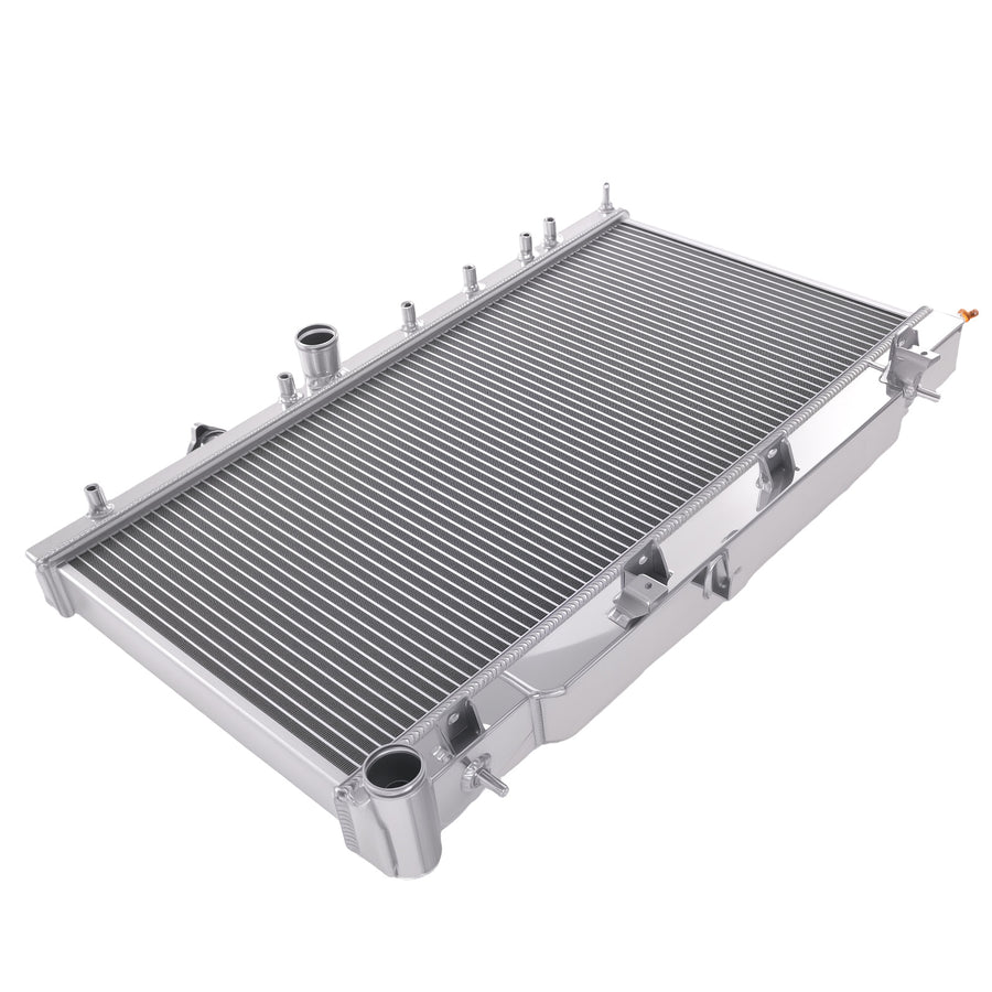 2 Row Aluminium Radiator Assembly compatible for Subaru Impreza WRX STI 2.5L 2004-2007